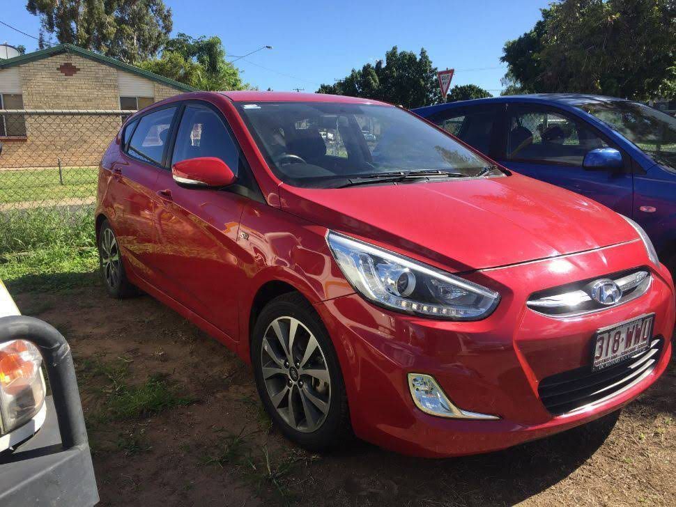Parked Red Car for Hire