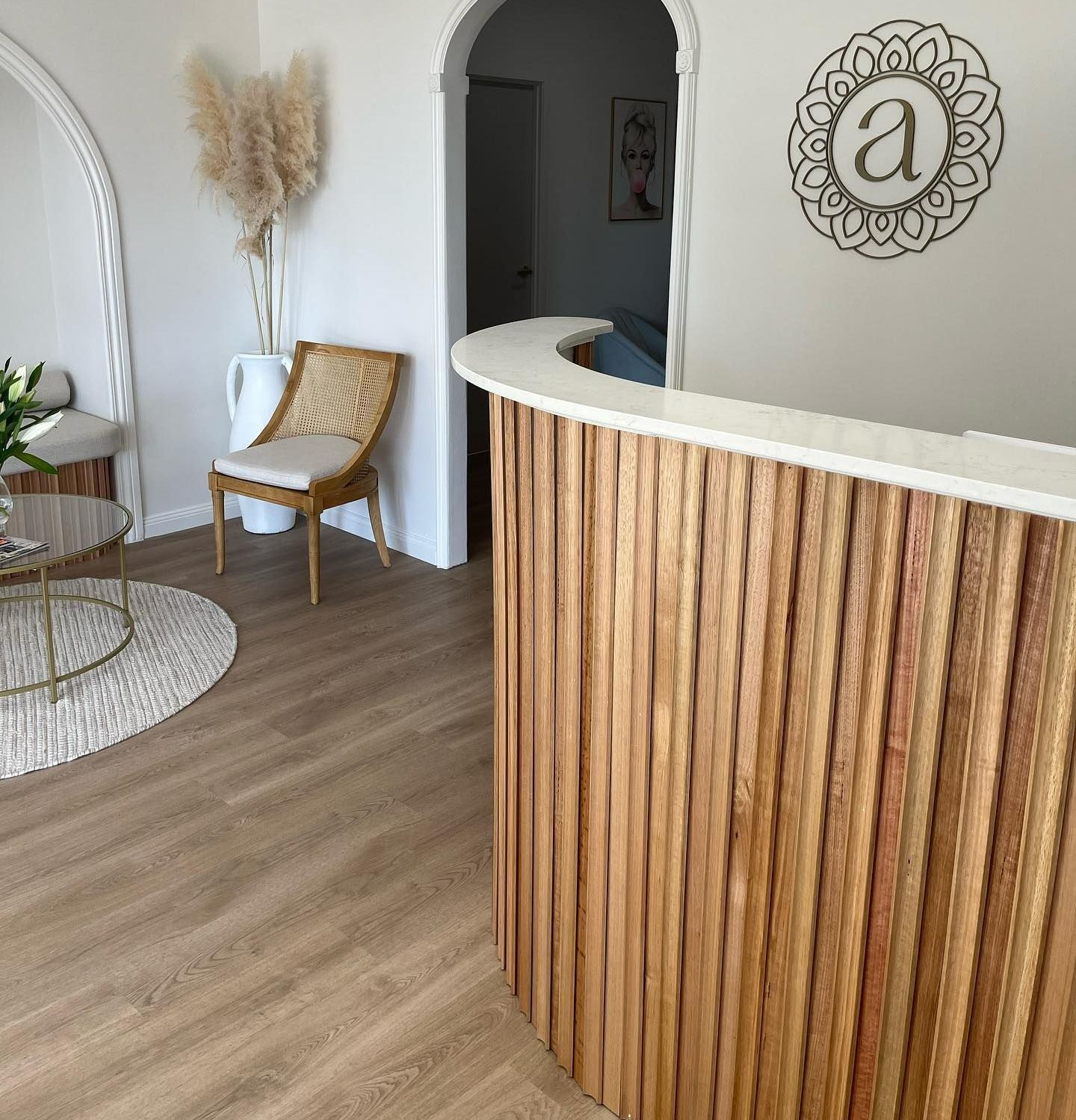 A Reception Area For A Facial Clinic — Aura Mediclinic in Ashmore, QLD