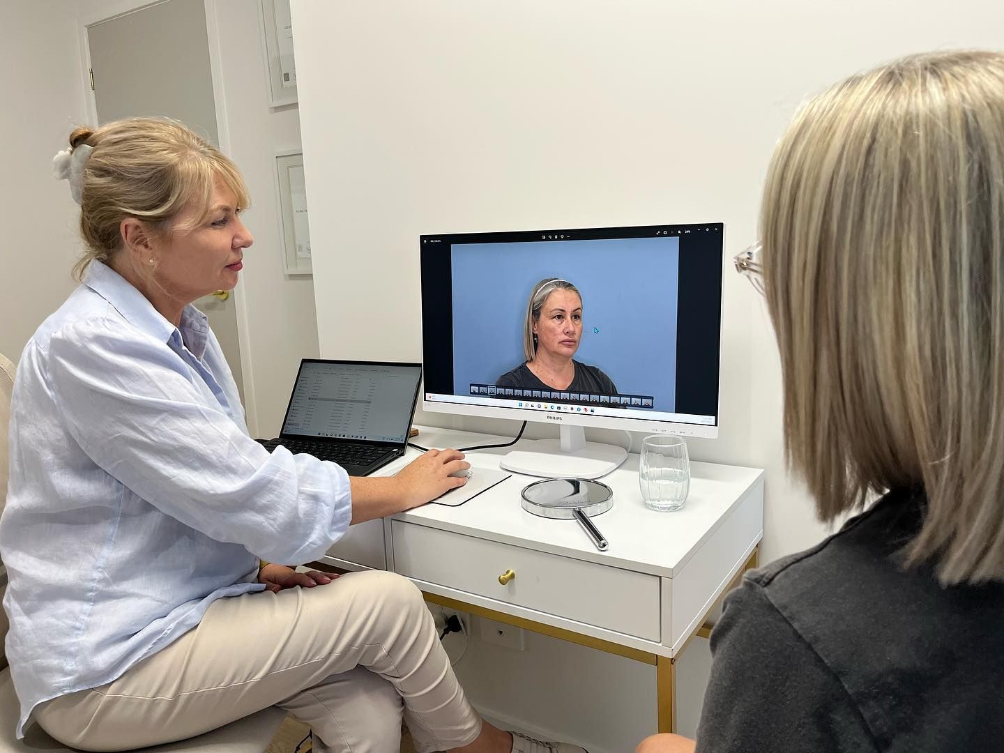 A Woman is Getting an Injection in Her Eye — Aura Mediclinic in Ashmore, QLD
