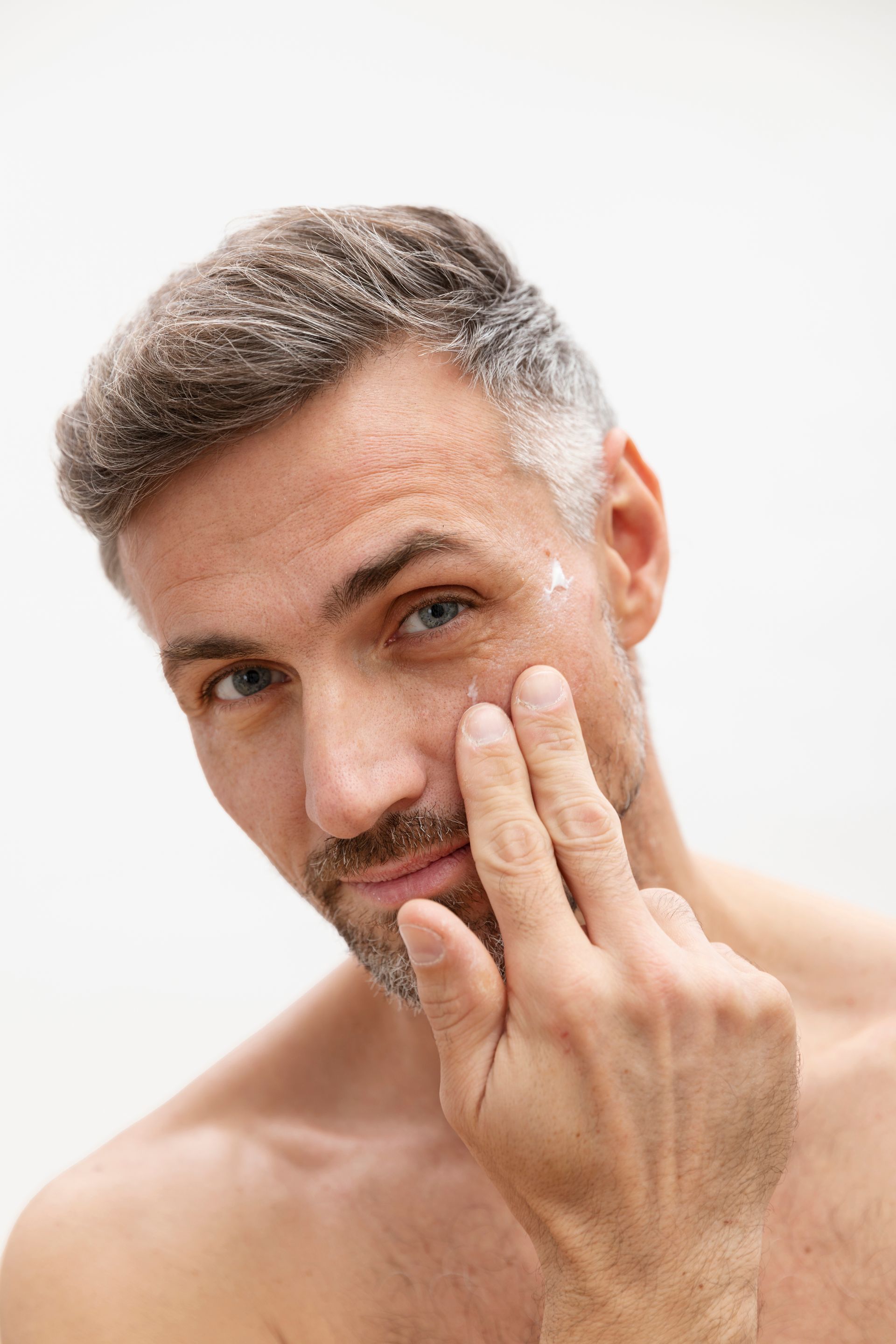 man getting botox