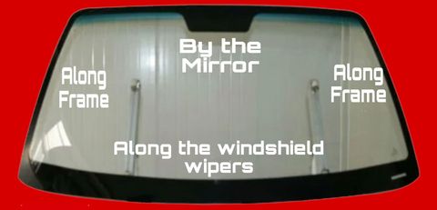 Windshield locations