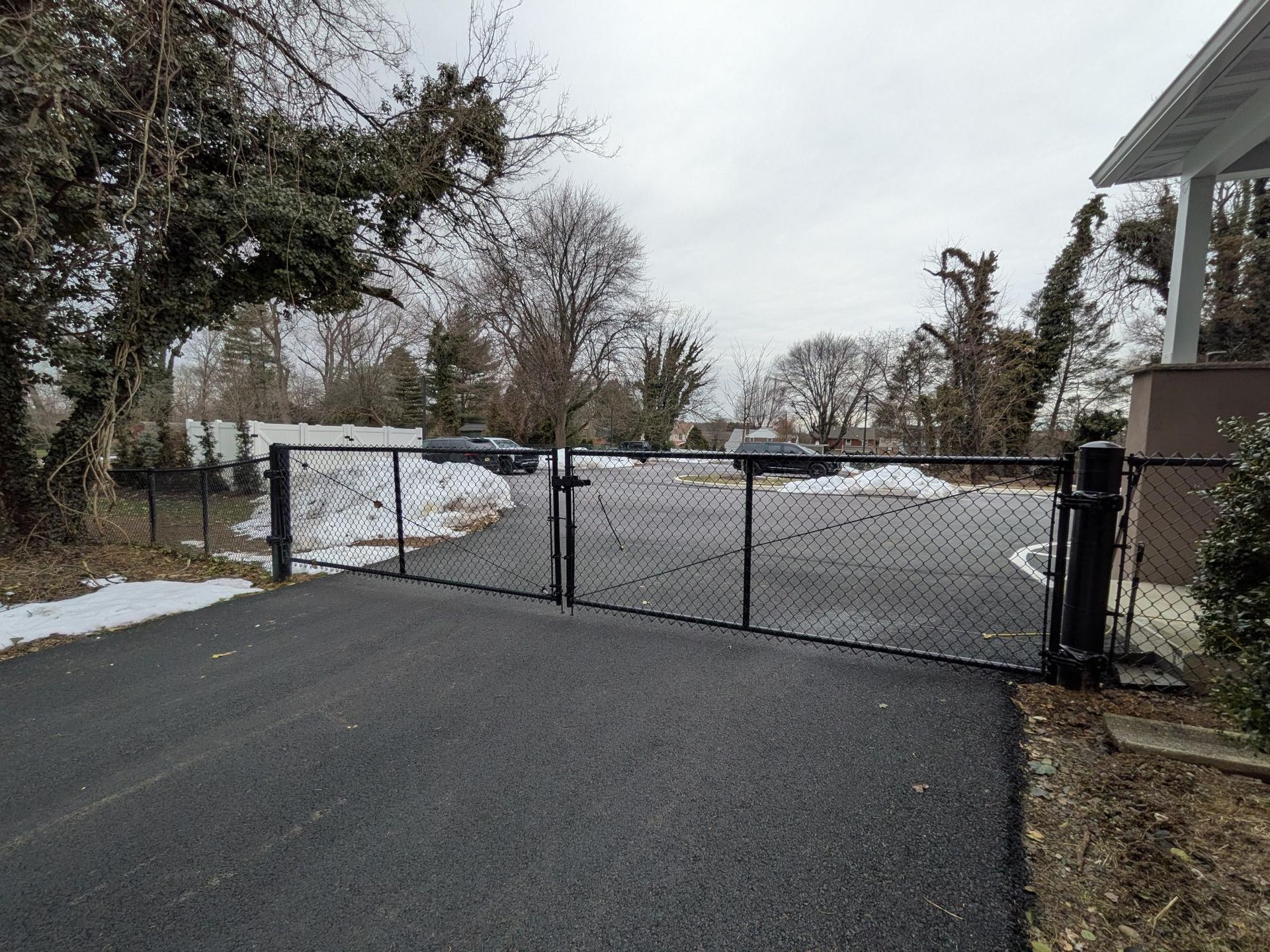 Millcreek Fence commercial fencing project in Jenkintown, PA for Hopewell Vet 3