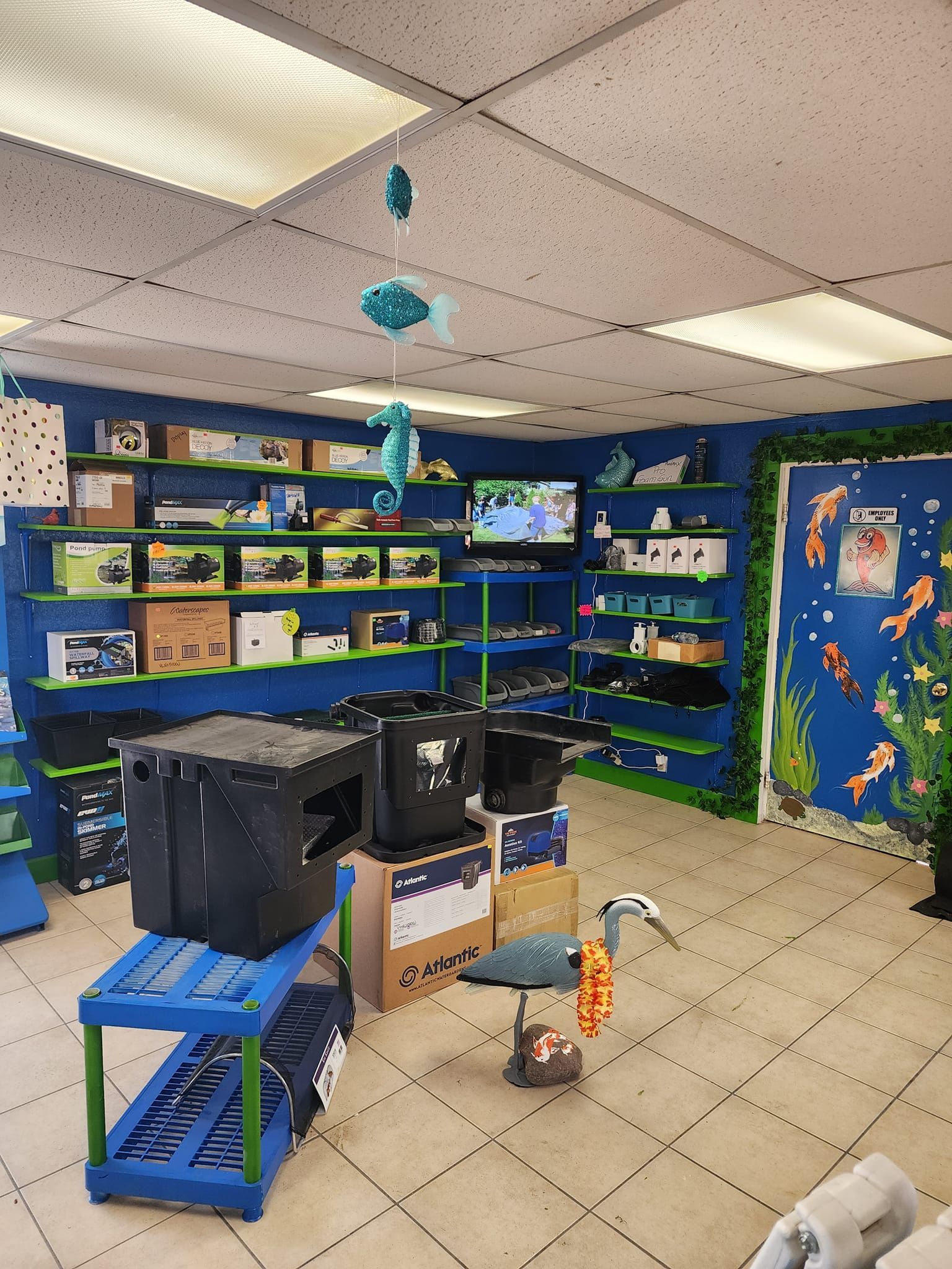 A store filled with lots of shelves and boxes.