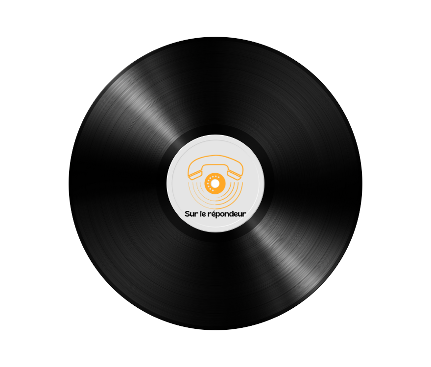 vinyle livre d'or audio sur le repondeur
