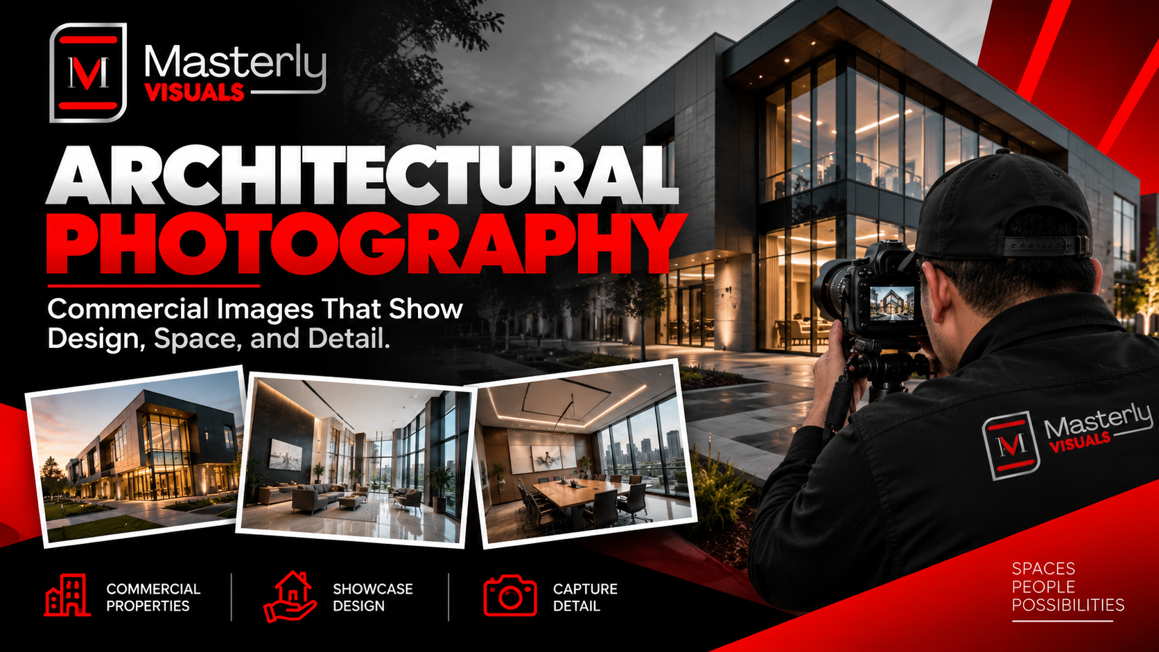Professional architectural photography showcasing commercial and hospitality spaces.