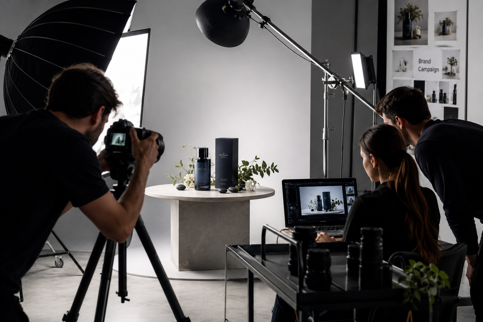 Professional product launch photography capturing commercial product images for a brand marketing campaign.