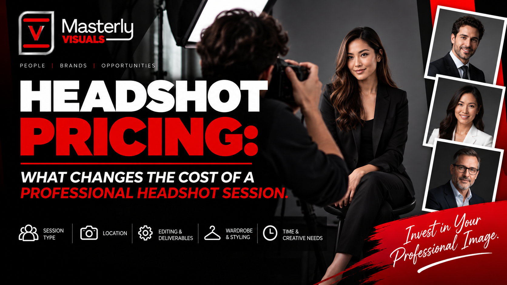 Headshot pricing for professional headshot photography