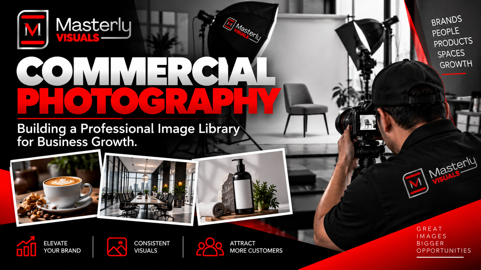 Professional commercial photography for companies, executives, products, events, and campaigns.
