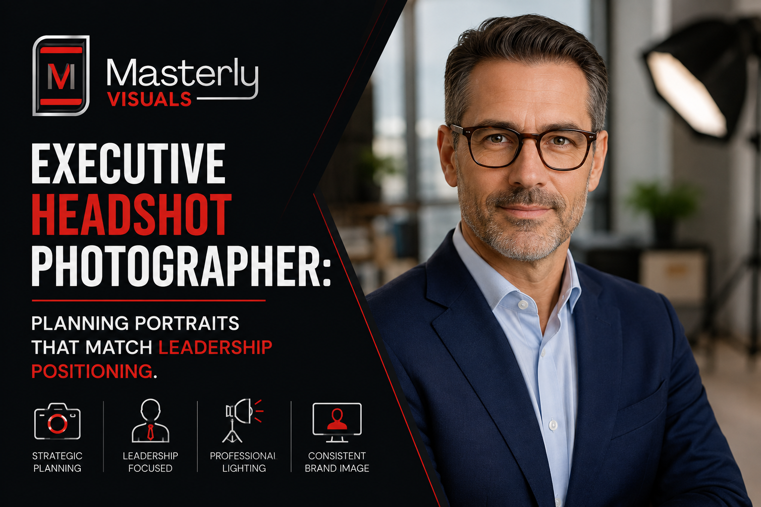 Executive headshot photographer capturing leadership portraits.
