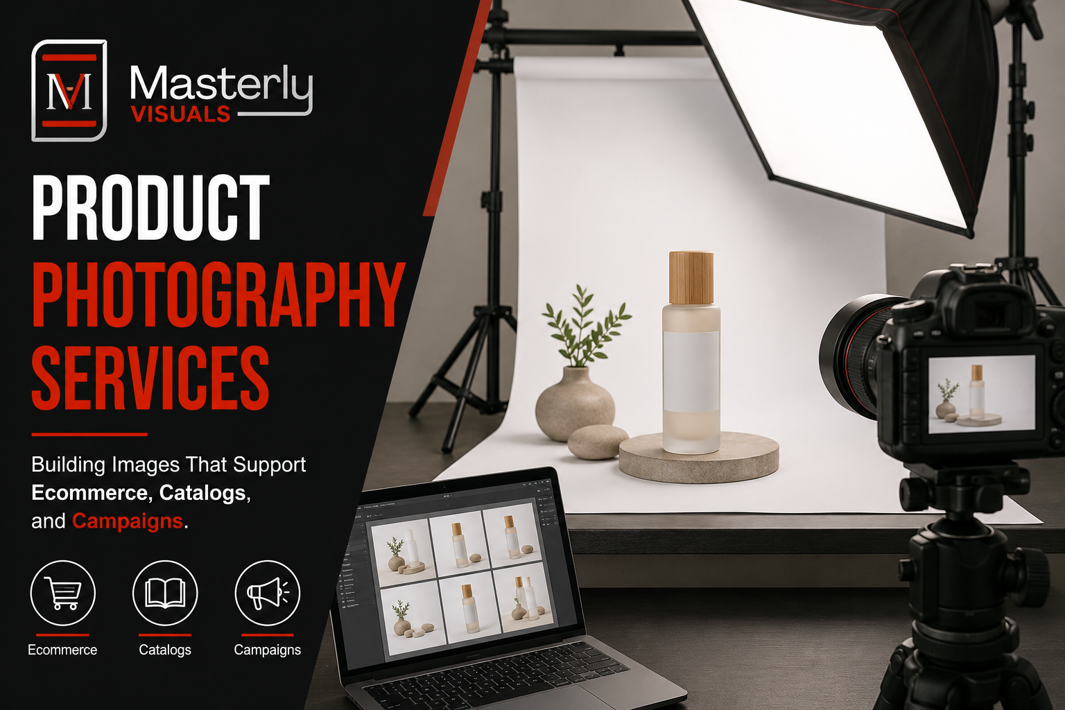Professional product photography services for brands