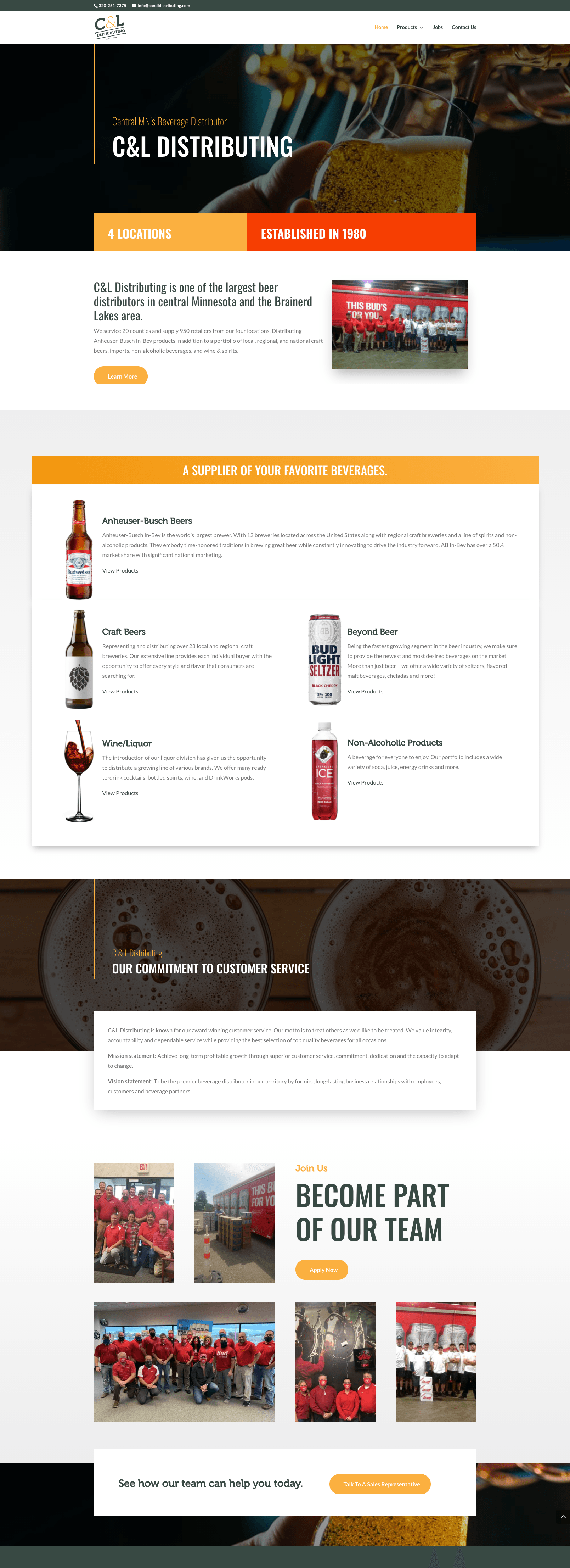 Updated website homepage design