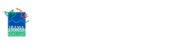Logotipo com um gráfico estilizado em azul-esverdeado e o texto “HAMA PASTRY” em verde sobre um fundo branco.
