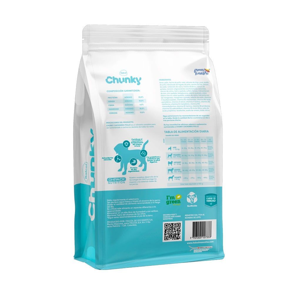 Chunky Perros Cachorros Pollo y Arroz