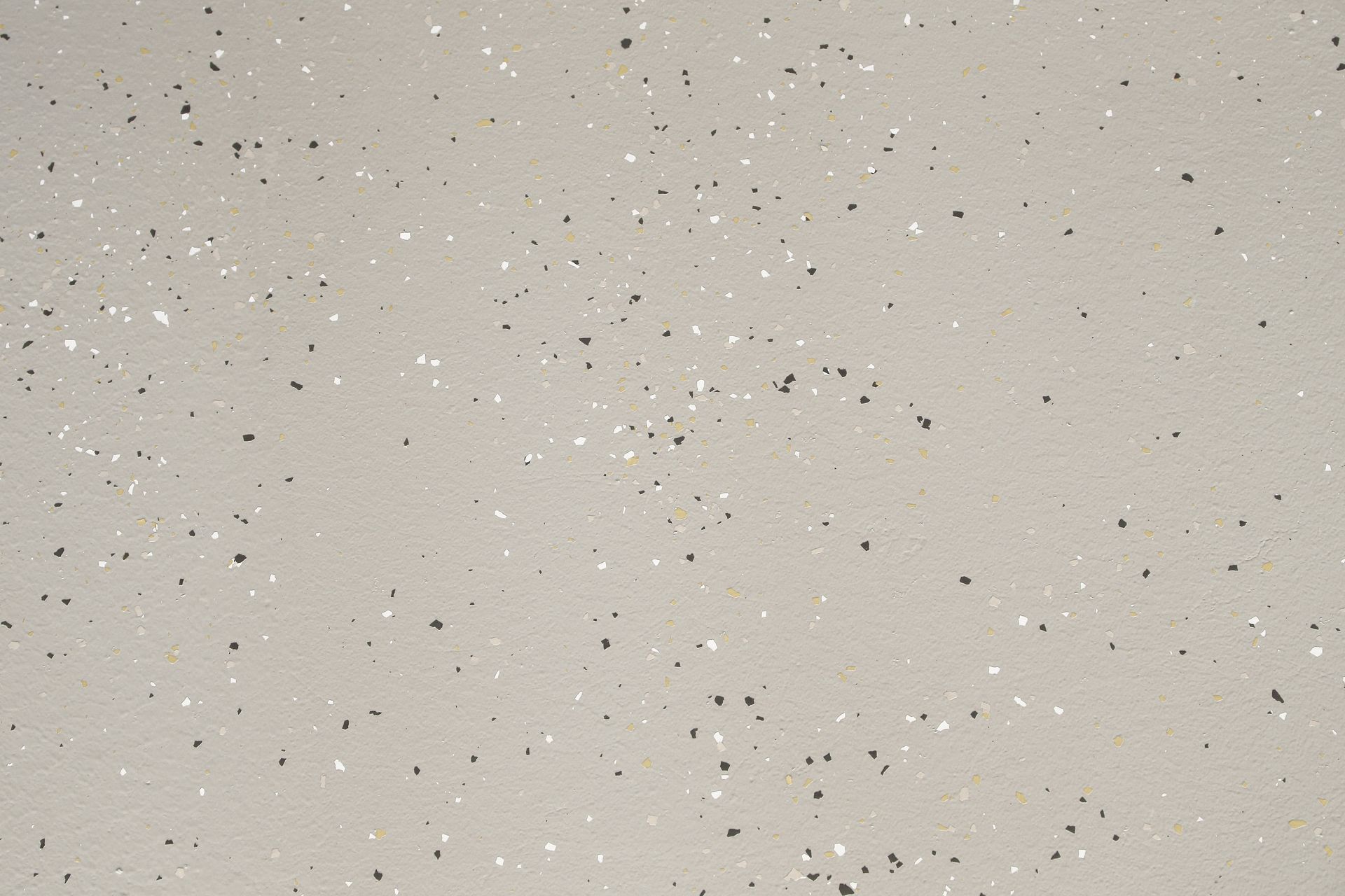 Light gray speckled surface with scattered small black spots