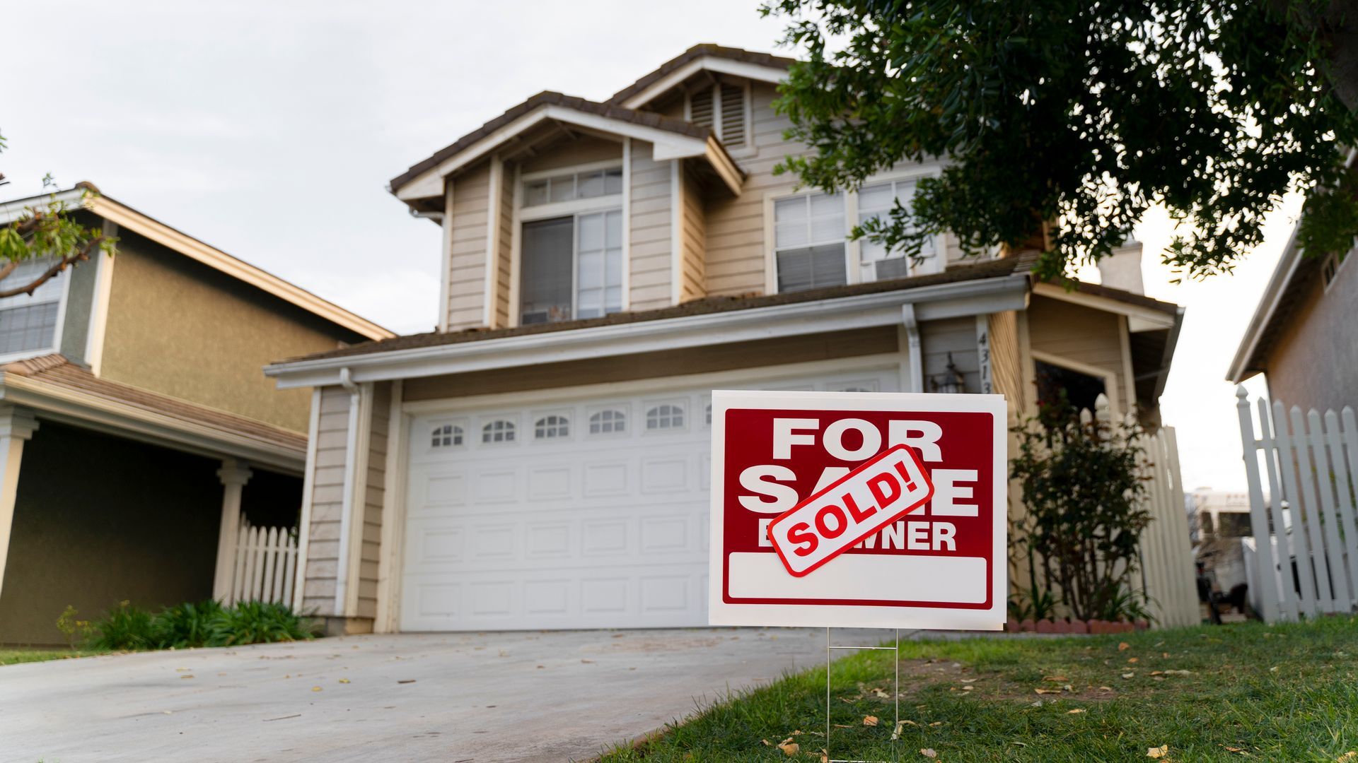 Two-story house with a