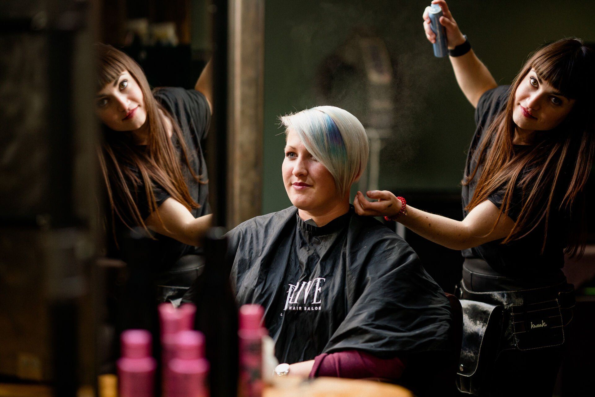 styling cutting hair Prive Salon Leatherhead