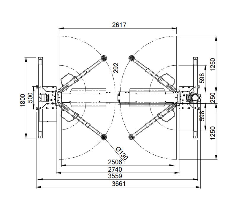 H2411/3B Bradbury 2 Post Lift CAD Design