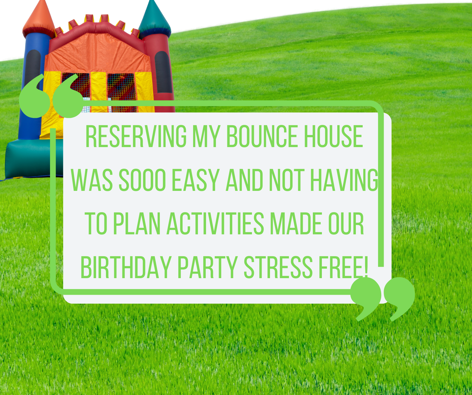Inflatable Party Bounce House Rental