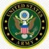 The seal of the united states army is green and gold.