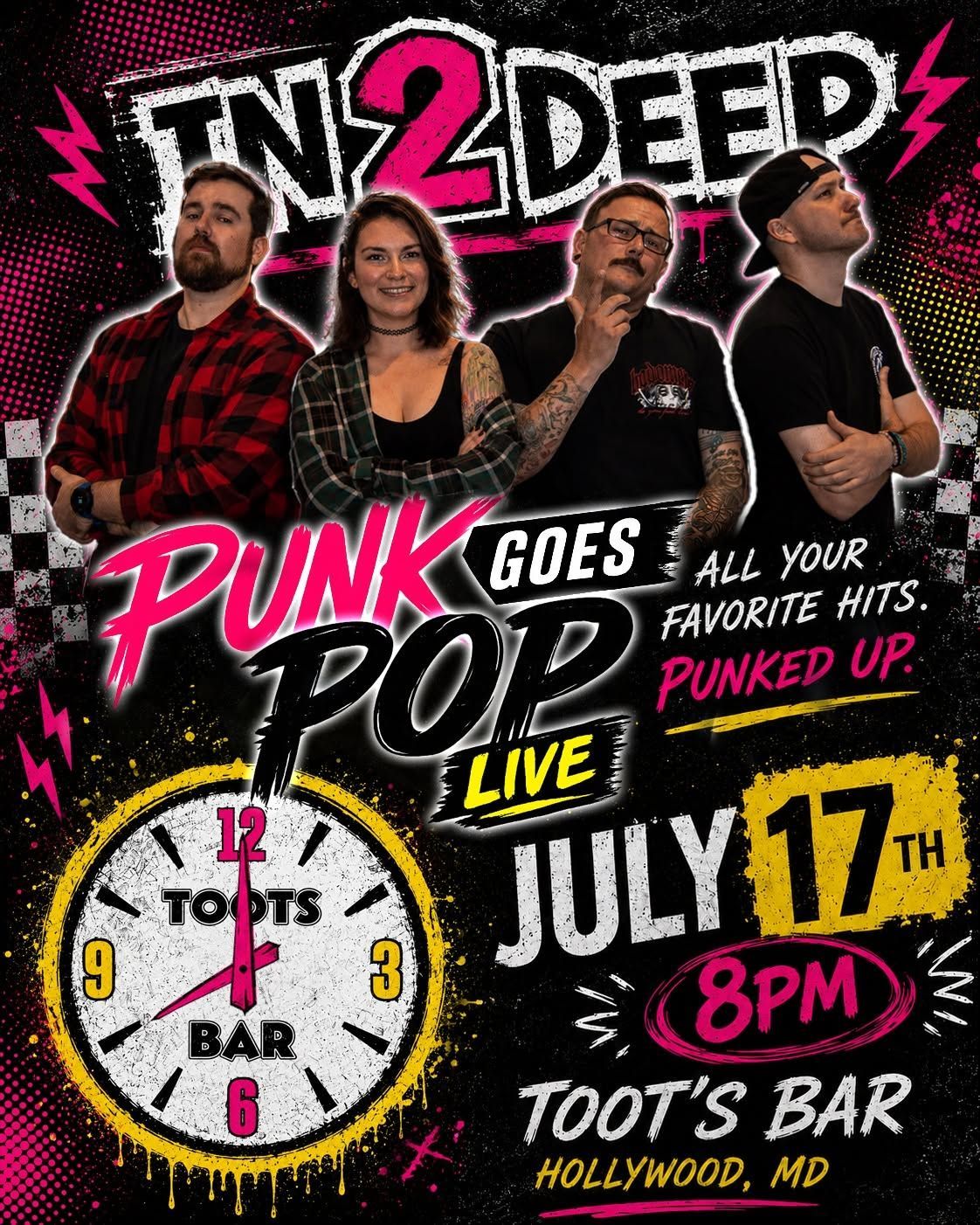iGet ready, Hollywood! In2Deep is bringing an all-new show to Toot's Bar with our brand-new Punk Go