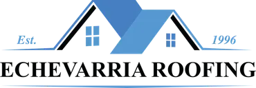 The logo for Echevarria Roofing shows a house and a roof.