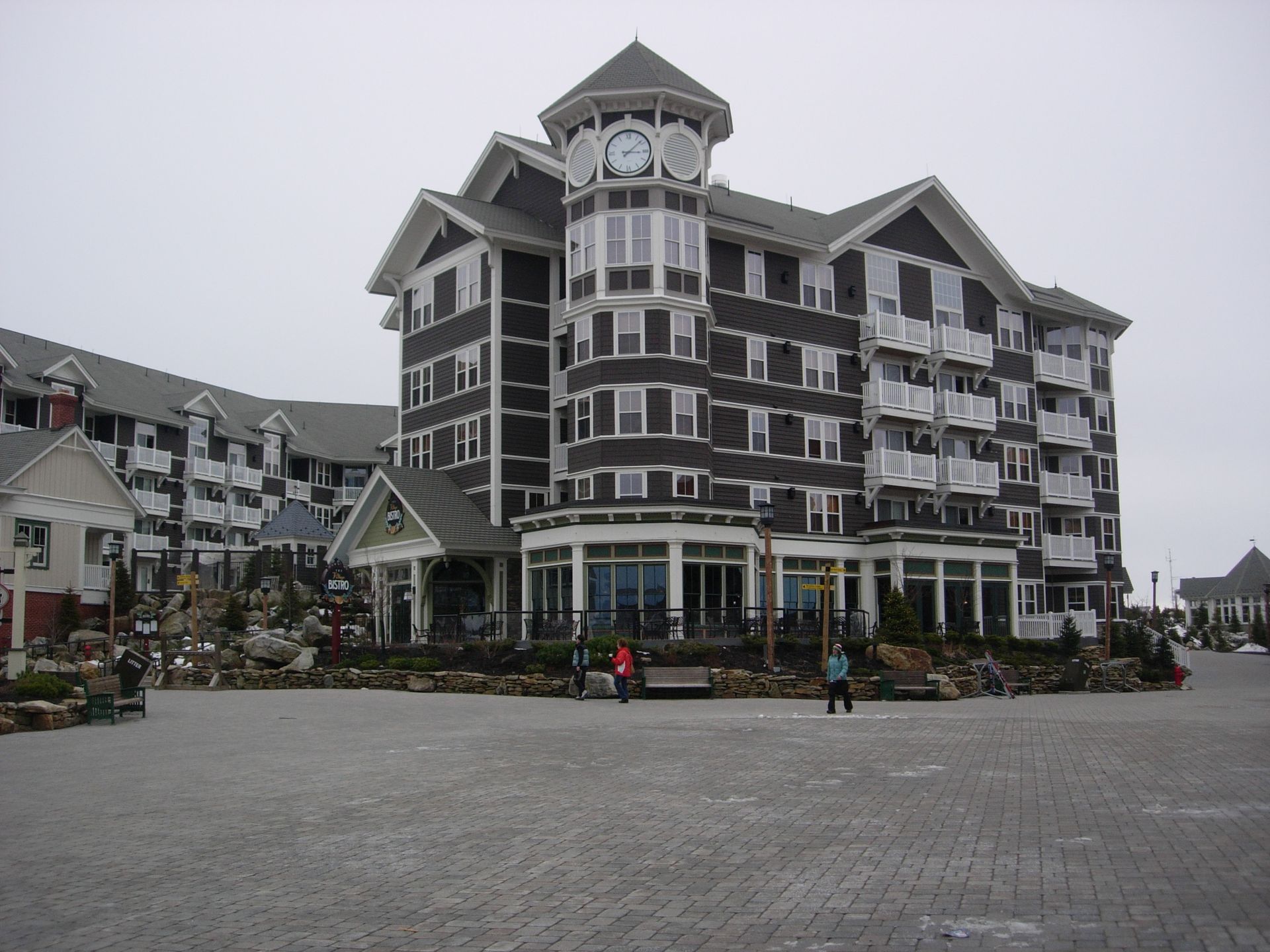 A large building with a clock tower on top of it