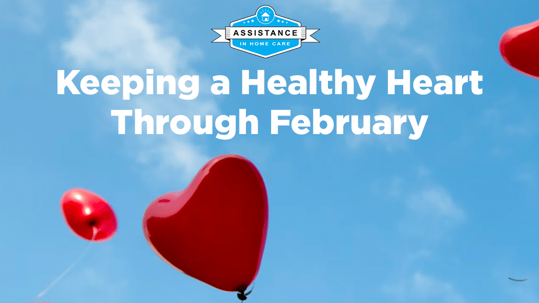 A poster for keeping a healthy heart through february