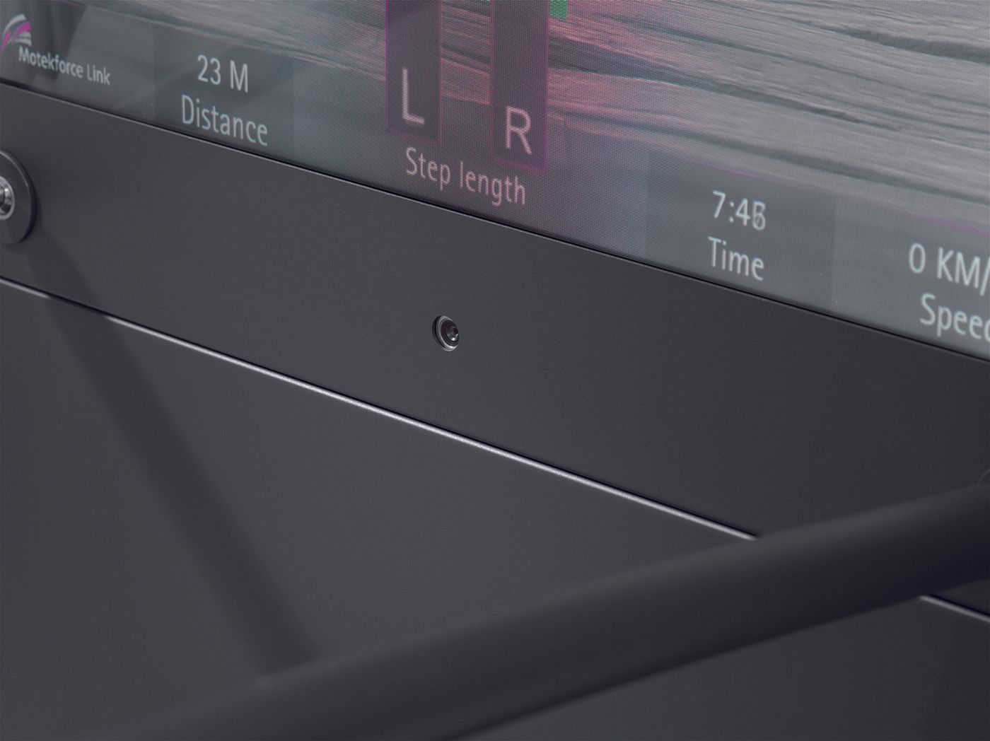 A close up of a computer screen showing distance and time