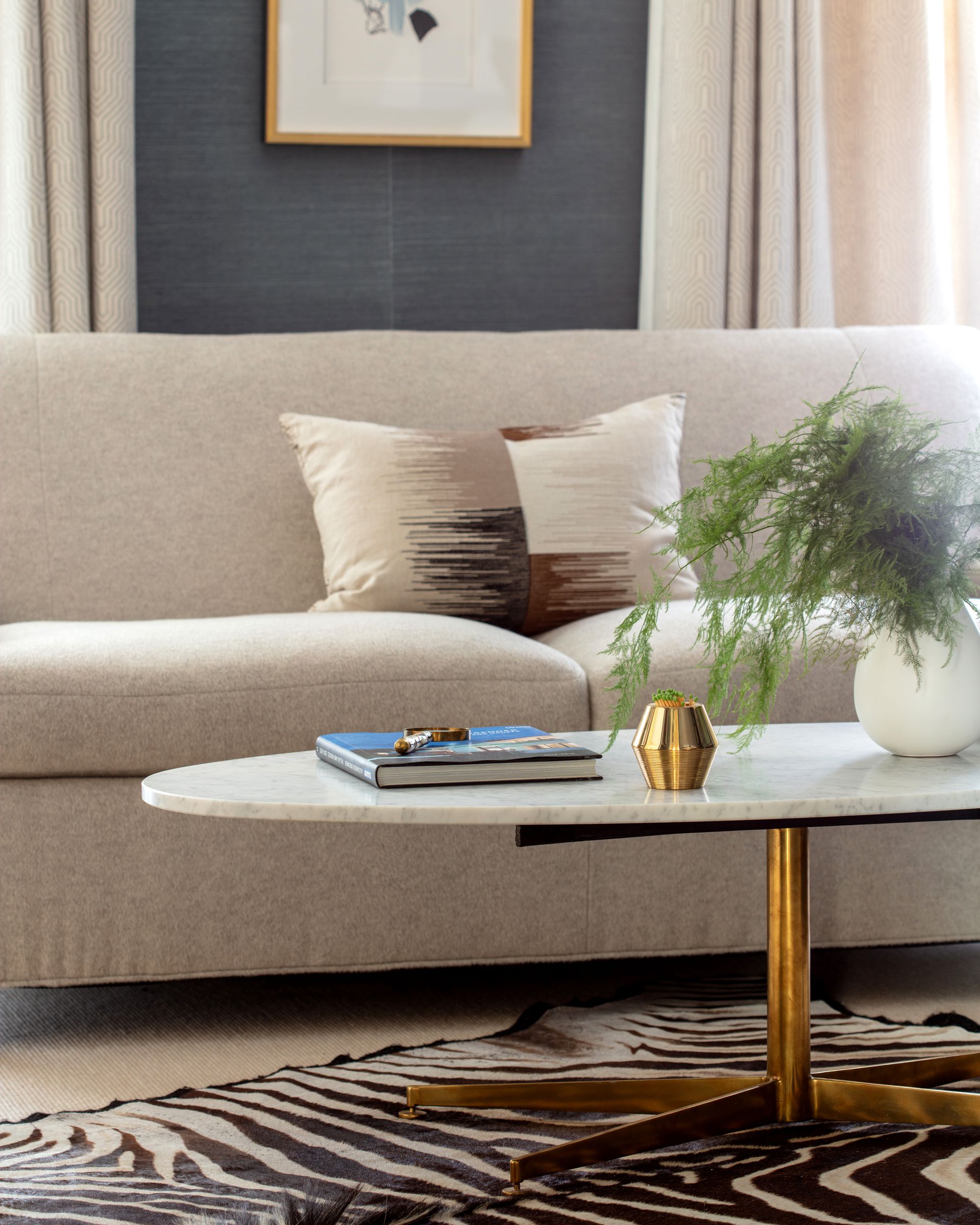 A living space designed by Carrie Kidd