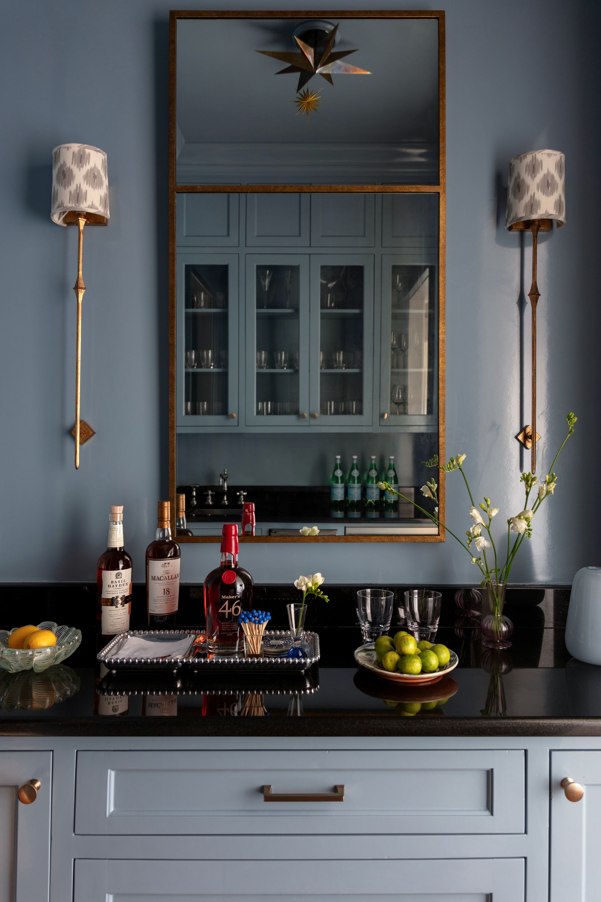 A blue bar designed by Carrie Kidd Designs