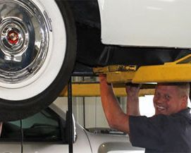 Professionals working on a car in Lincoln, NE