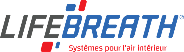Le logo de life breath est bleu et rouge