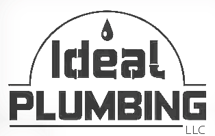 A black and white logo for ideal plumbing llc