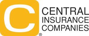 Central Insurance Companies logo with yellow square and black text