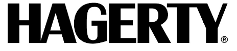 Hagerty logo in bold black text on a white background.