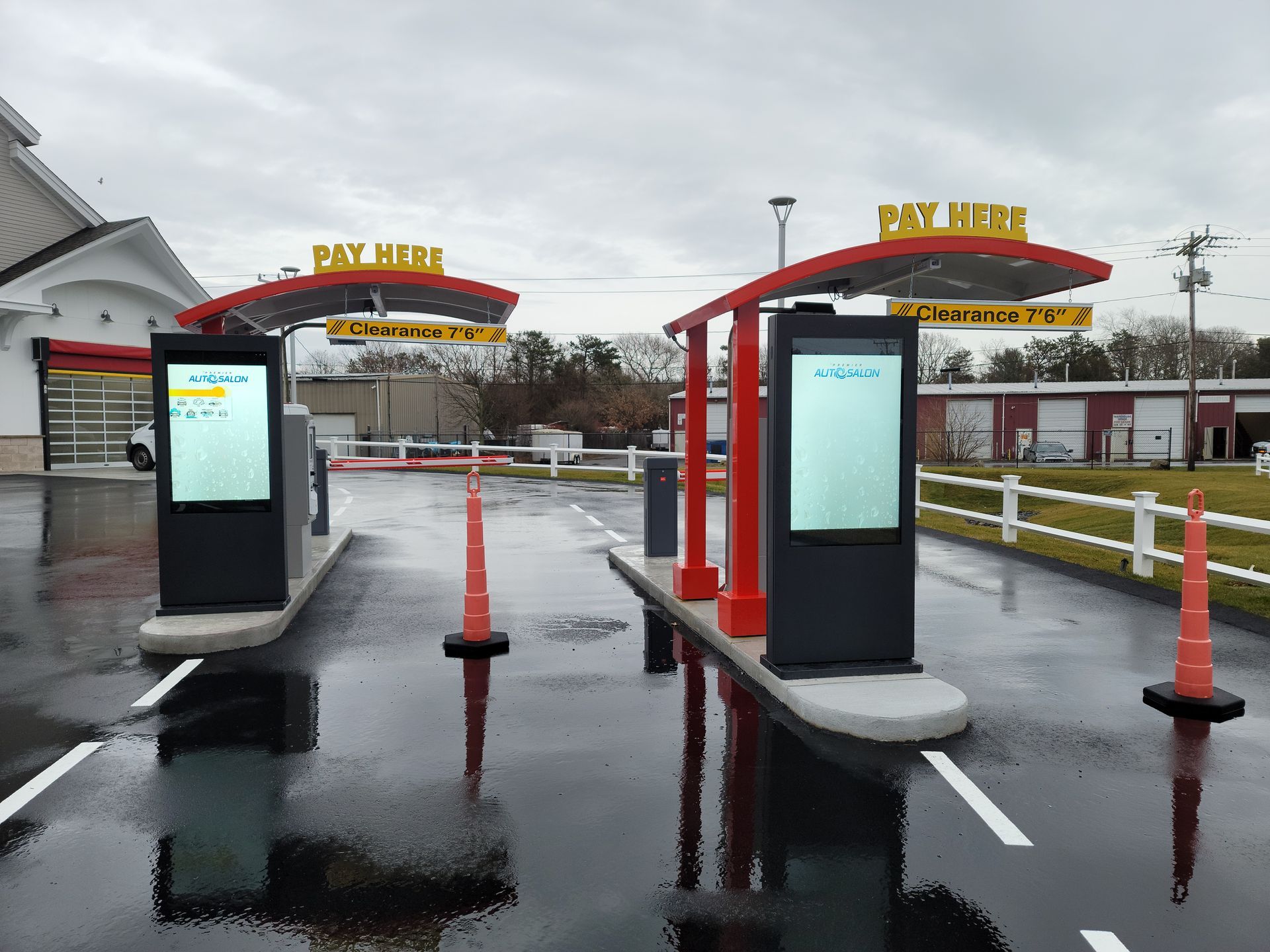 two touchscreen pay stations