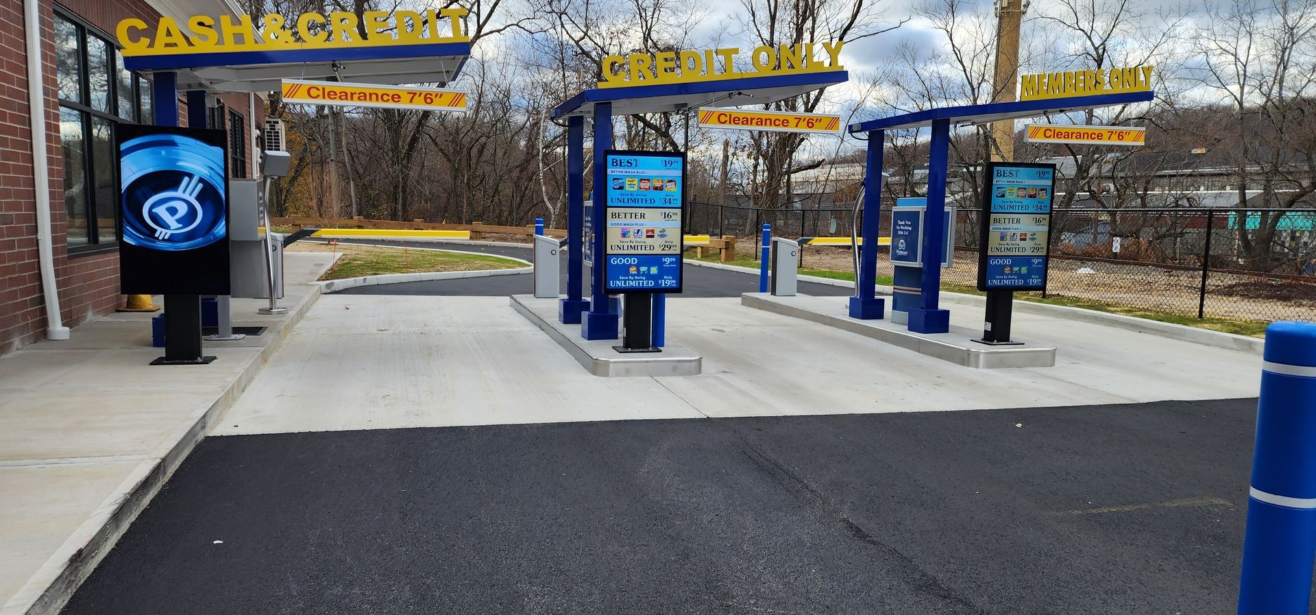 car wash pay stations