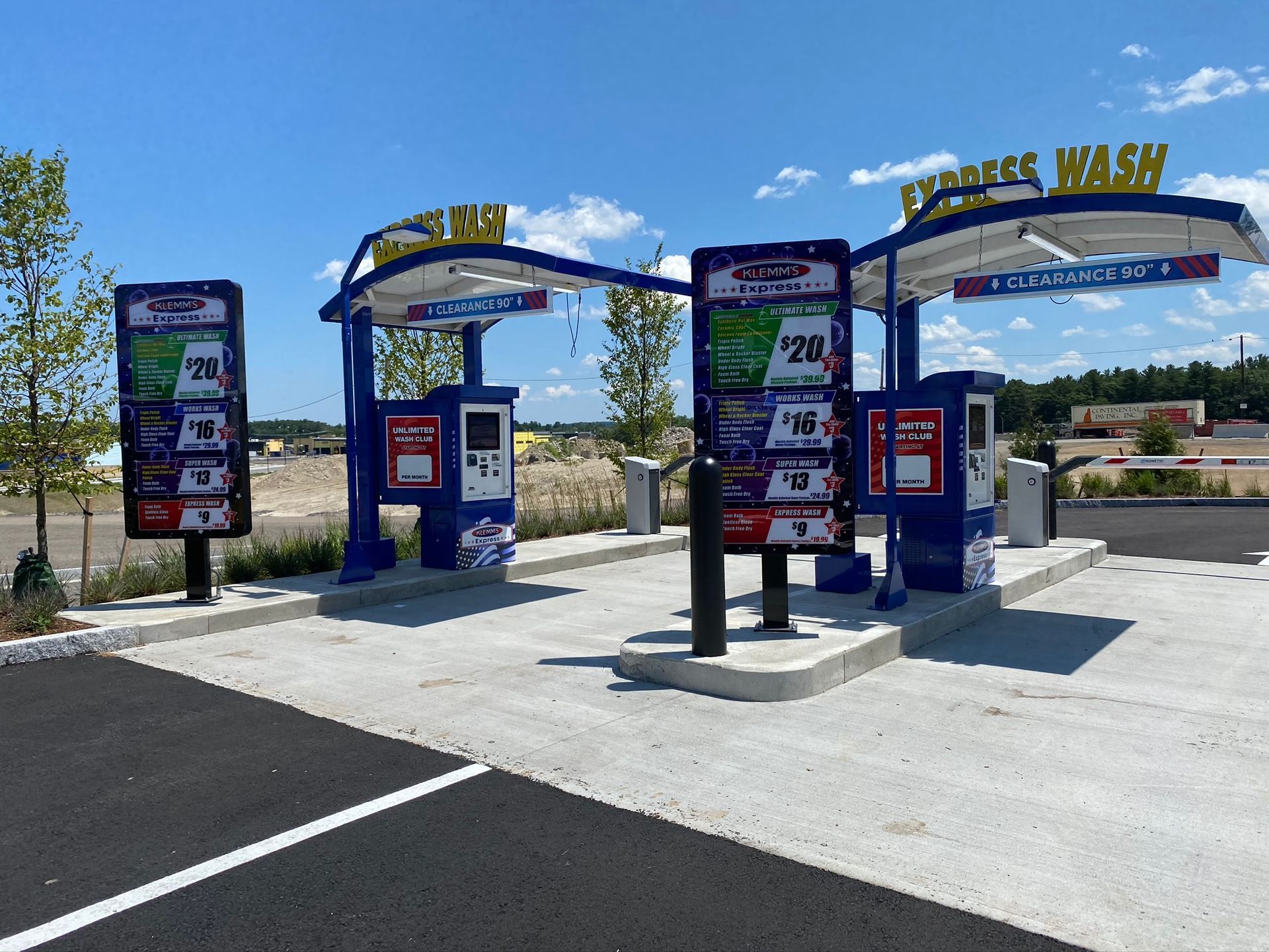 two car wash pay stations