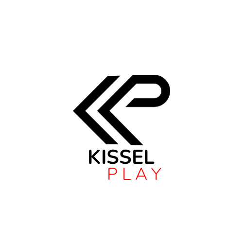 logo for a company called kissel play.