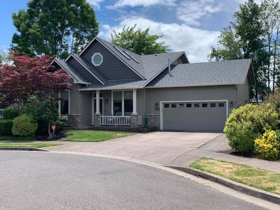 House With A Garage - Eugene, OR - Armadillo Roofing Inc