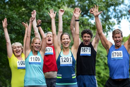 Blije hardlopers na training met Trainen met Wendy in Amsterdam Oost