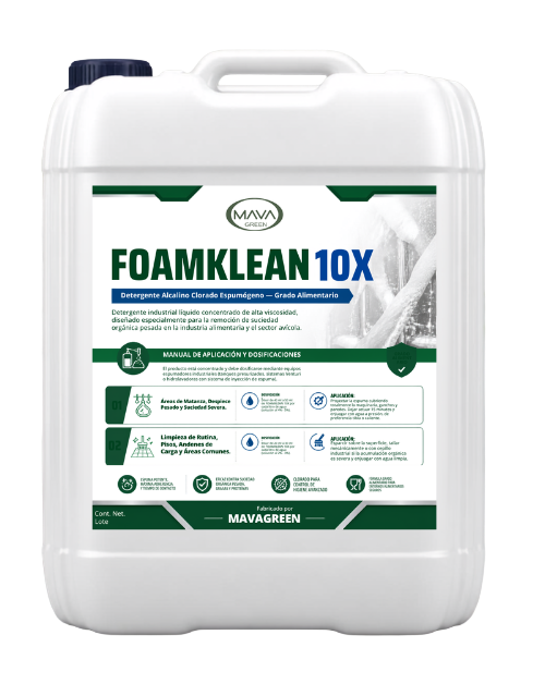 FOAMKLEAN 10X — Desengrasante Espumoso Industrial