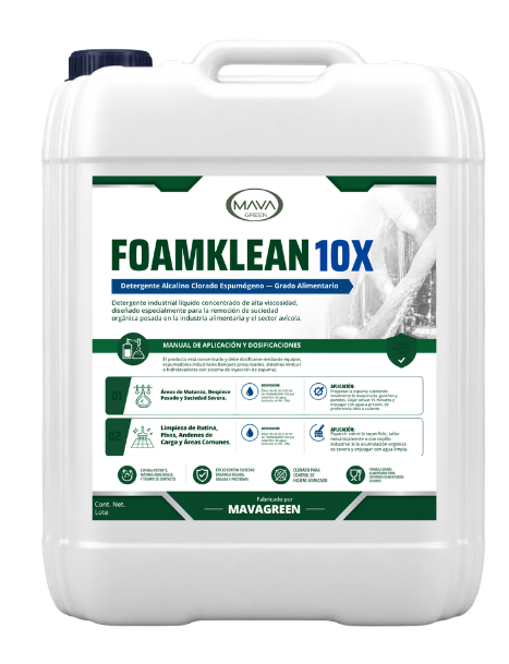 FOAMKLEAN 10X — Desengrasante Espumoso Industrial