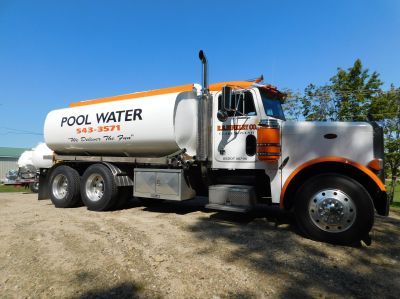 R.E. Hinkley pool water truck