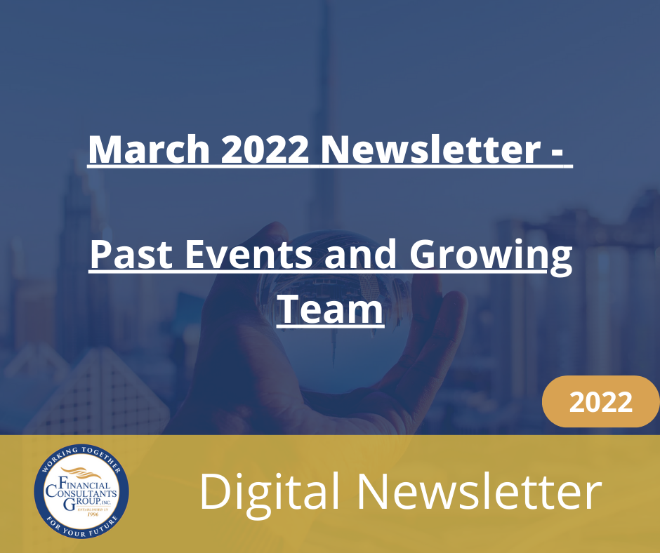 March 2022 newsletter cover with