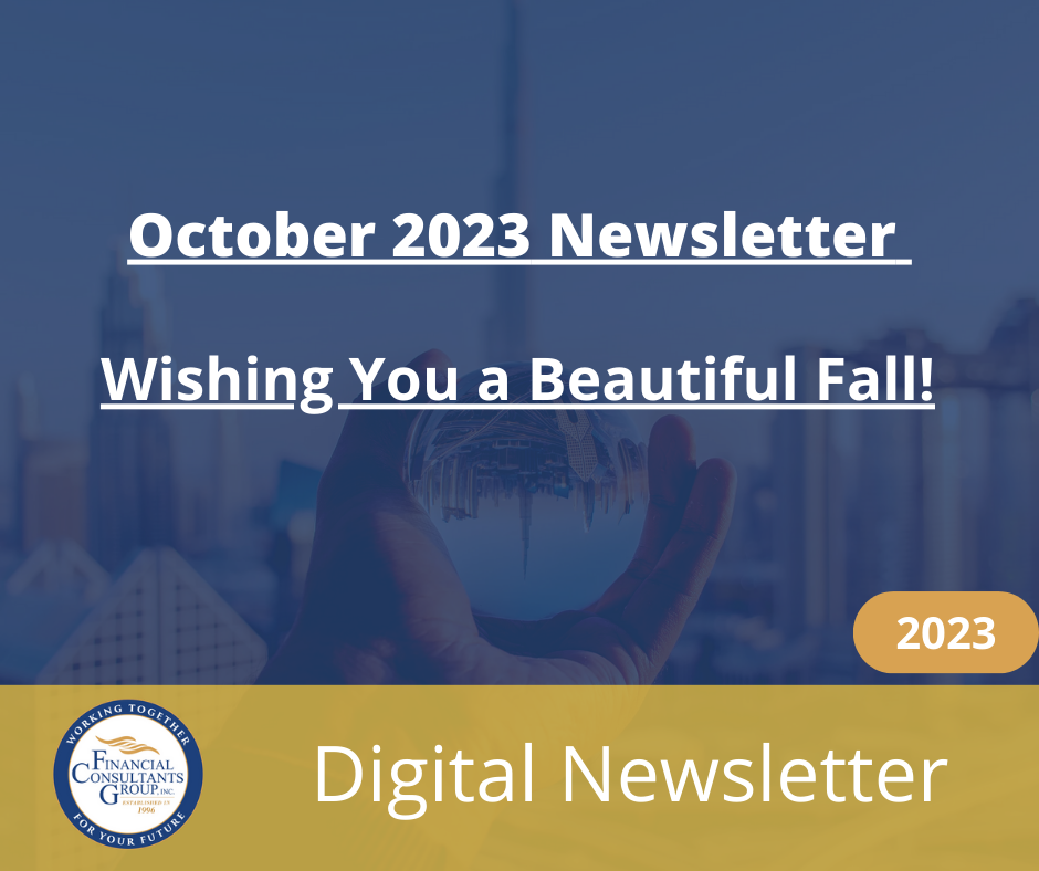 October 2023 newsletter cover: