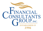 Financial Consultants Group, Inc. logo in blue and gold with “Established in 1996”