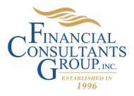 Financial Consultants Group, Inc. logo in blue and gold with “Established in 1996”