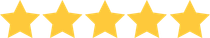 A row of yellow stars on a white background.