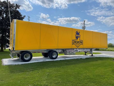 Yellow trailer with 